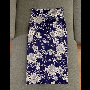 ZARA Floral Pencil Skirt